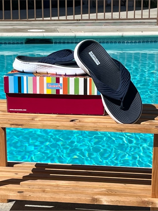 Skechers Shoes - Skechers GO WALK Flex Sandal - Splendor Navy & White US 9 NWT